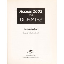 Access 2002 For Dummies